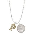 thumbnail image 1 of Delight Jewelry Gold-tone Crystal Initial - P - Class of 2025 Year to Remember Locket Charm Necklace, 19+2" Extender, 1 of 5