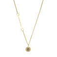 thumbnail image 1 of Delight Jewelry Gold-tone Disc 1/2'' Number - 0 - Gold-tone Class of 2026 Delicate Bar Necklace, 18.75", 1 of 4