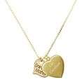 thumbnail image 1 of Delight Jewelry Gold-tone Large Grandmother Heart with Crystal - Plated Engraved Cor Cordium Heart Locket Necklace, 17.5"+2" Extender, 1 of 4