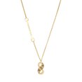thumbnail image 1 of Delight Jewelry Gold-tone Paw Prints Infinity - Gold-tone Class of 2026 Delicate Bar Necklace, 18.75", 1 of 4