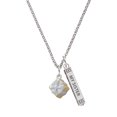 thumbnail image 1 of Delight Jewelry Goldtone 3-D Present with Crystal Silvertone Always My Sister Bar Charm Necklace, 23", 1 of 4