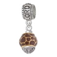 thumbnail image 1 of Delight Jewelry Goldtone Brown Giraffe Print Spinner Lord Guide Me Charm Bead, 1 of 4