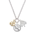 thumbnail image 1 of Delight Jewelry Goldtone Clear Crystal Anchor Let Things Go Fall Zoey Charm Necklace, 28", 1 of 4