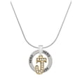 thumbnail image 1 of Delight Jewelry Goldtone Crystal Initial - J - Hero Ring Charm Necklace, 18", 1 of 4