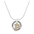 thumbnail image 1 of Delight Jewelry Goldtone Crystal Initial - P - Miracles Ring Charm Necklace, 18", 1 of 4