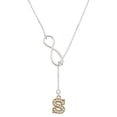 thumbnail image 1 of Delight Jewelry Goldtone Crystal Initial - S - Silver tone Elegant Infinity Lariat Necklace, 1 of 4