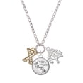 thumbnail image 1 of Delight Jewelry Goldtone Crystal Initial - X - Let Things Go Fall Zoey Charm Necklace, 28", 1 of 4
