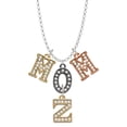 thumbnail image 1 of Delight Jewelry Goldtone Crystal Initial - Z - Multi-Colored Crystal Mom Charm Necklace, 1 of 5