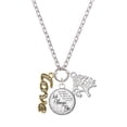 thumbnail image 1 of Delight Jewelry Goldtone Crystal Script ''Love'' Let Things Go Fall Zoey Charm Necklace, 28", 1 of 4