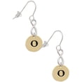 thumbnail image 1 of Delight Jewelry Goldtone Disc 1/2'' Initial - o - Silver tone Infinity French Earrings, 1 of 4