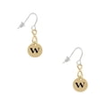 thumbnail image 1 of Delight Jewelry Goldtone Disc 1/2'' Initial - w - Gold Tone Infinity French Earrings, 1 of 4