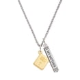 thumbnail image 1 of Delight Jewelry Goldtone Holy Bible Silvertone Always My Mother Bar Charm Necklace, 23", 1 of 4
