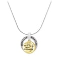 thumbnail image 1 of Delight Jewelry Goldtone I Love You to the Moon and Back Miracles Ring Charm Necklace, 18", 1 of 4