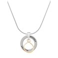 thumbnail image 1 of Delight Jewelry Goldtone Infinity Loop Hockey Ring Charm Necklace, 18", 1 of 4