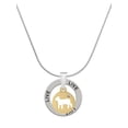 thumbnail image 1 of Delight Jewelry Goldtone Lamb Silhouette Live Ring Charm Necklace, 18", 1 of 4