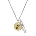 thumbnail image 1 of Delight Jewelry Goldtone Large Disc Letter - Z - 3/4'' Silvertone Best Friends Forever Bar Charm Necklace, 23", 1 of 4