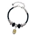 thumbnail image 1 of Delight Jewelry Goldtone Love, Faith, Pray, Peace, Joy, Hope Spinner Mother Celtic Knot Leather Bead Bracelet, 7"+2" Extender, 1 of 1