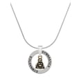 thumbnail image 1 of Delight Jewelry Goldtone Mini Buddha Gymnastics Ring Charm Necklace, 18", 1 of 4
