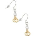 thumbnail image 1 of Delight Jewelry Goldtone Mini Handcuffs Silver tone Infinity French Earrings, 1 of 4