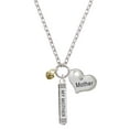 thumbnail image 1 of Delight Jewelry Goldtone Mini Scroll Heart Always My Mother Bar Zoe Necklace, 1 of 4