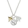 thumbnail image 1 of Delight Jewelry Goldtone Registered Nurse Caduceus Let Things Go Fall Zoey Charm Necklace, 28", 1 of 4