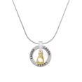 thumbnail image 1 of Delight Jewelry Goldtone Small Boxing Glove Laugh Ring Charm Necklace, 18", 1 of 4