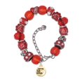 thumbnail image 1 of Delight Jewelry Goldtone Small I Love You to the Moon Red Paw Print Bead Bracelet, 7"+2", 1 of 4