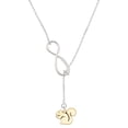thumbnail image 1 of Delight Jewelry Goldtone Squirrel Silver tone Elegant Infinity Lariat Necklace, 1 of 4