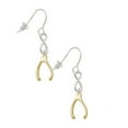 thumbnail image 1 of Delight Jewelry Goldtone Wishbone Silver tone Infinity French Earrings, 1 of 4