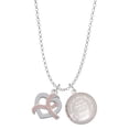 thumbnail image 1 of Delight Jewelry Heart Outline with Pink Ribbon Looping Through To the World You are a Mother Locket Necklace, 1 of 4