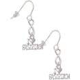 thumbnail image 1 of Delight Jewelry I 'Heart' Fastpitch Silver tone Infinity French Earrings, 1 of 4