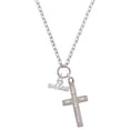 thumbnail image 1 of Delight Jewelry I Heart Swimming I Set You Apart Engraved Cross Zoey Necklace, 28", 1 of 4
