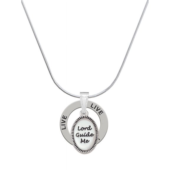 Delight Jewelry Lord Guide Me Live Ring Charm Necklace, 18"