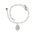 thumbnail image 1 of Delight Jewelry Lord Guide Me Silver-tone Paw Infinity Link Chain Bracelet, 6"+2" Extender, 1 of 3