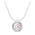 thumbnail image 1 of Delight Jewelry Love with Baseball Live Ring Charm Necklace, 18", 1 of 4