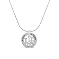 thumbnail image 1 of Delight Jewelry Love with Peace Sign Laugh Ring Charm Necklace, 18", 1 of 4