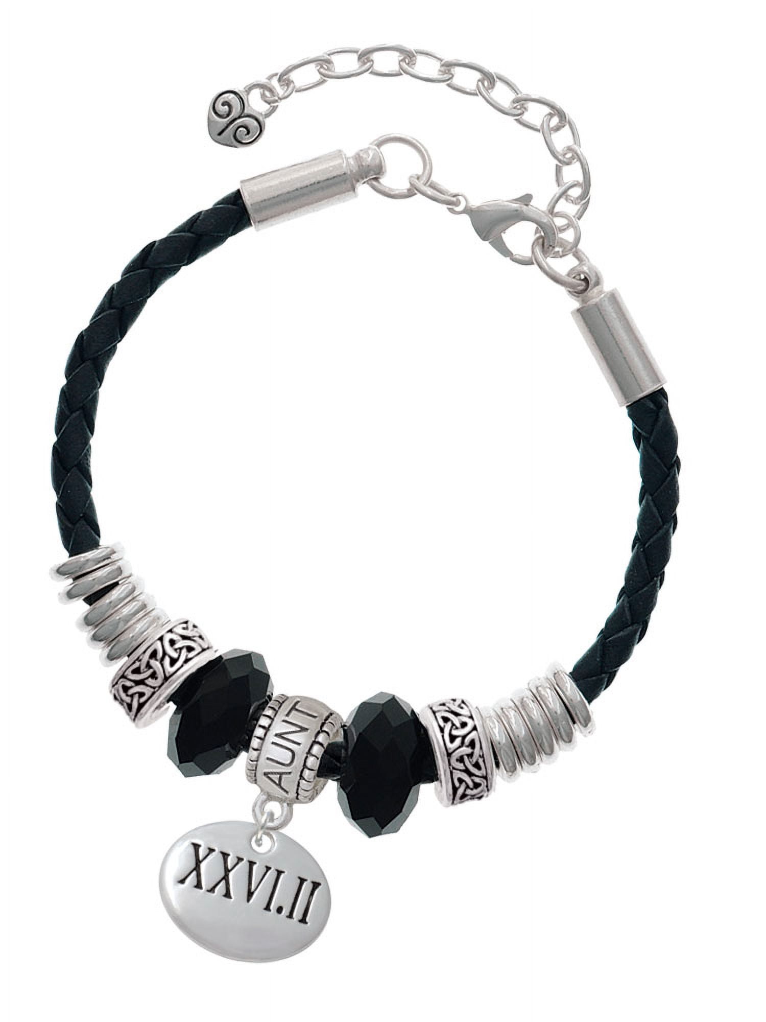 Aunt | Stone Beaded Charm Bracelet | Amethyst – S Design Jewelry