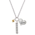 thumbnail image 1 of Delight Jewelry November - Yellow Crystal Bicone Always My Mother Bar Zoe Necklace, 1 of 4