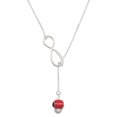 thumbnail image 1 of Delight Jewelry Red Ladybug Spinner Silver tone Elegant Infinity Lariat Necklace, 1 of 4
