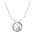 thumbnail image 1 of Delight Jewelry Resin 1/2" Baseball Hockey Ring Charm Necklace, 18", 1 of 4