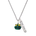 thumbnail image 1 of Delight Jewelry Resin Big Eyed Frog Silvertone Hope Anchors the Soul Bar Charm Necklace, 23", 1 of 4