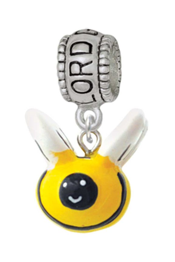 Resin Bumble Bee Lord Guide Me Charm Bead