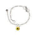 thumbnail image 1 of Delight Jewelry Resin Bumble Bee Silver-tone Paw Infinity Link Chain Bracelet, 6"+2" Extender, 1 of 3