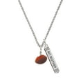 thumbnail image 1 of Delight Jewelry Resin Football Silvertone Always My Mother Bar Charm Necklace, 23", 1 of 4