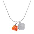 thumbnail image 1 of Delight Jewelry Resin Funny Boo! Pumpkin - Silvertone Engraved Congrats Class of 2026 Charm Necklace, 18", 1 of 4