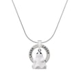 thumbnail image 1 of Delight Jewelry Resin Ghost Laugh Ring Charm Necklace, 18", 1 of 4
