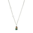 thumbnail image 1 of Delight Jewelry Resin Green Angel Holding Candy Cane - Silvertone Class of 2026 Delicate Bar Necklace, 18.75", 1 of 4