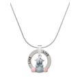 thumbnail image 1 of Delight Jewelry Resin Grey Hippopotamus Honey Live Ring Charm Necklace, 18", 1 of 4