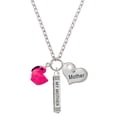 thumbnail image 1 of Delight Jewelry Resin Hot Pink Flamingo Always My Mother Bar Zoe Necklace, 1 of 4