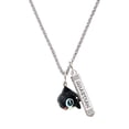 thumbnail image 1 of Delight Jewelry Resin Killer Whale Silvertone Guardian Angel Bar Charm Necklace, 23", 1 of 4